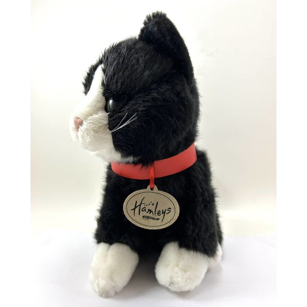 Hamleys Of London Plush Cats Set Of 2 Black White Sitting Kittens Stuffed Animal - Picture 5 of 16